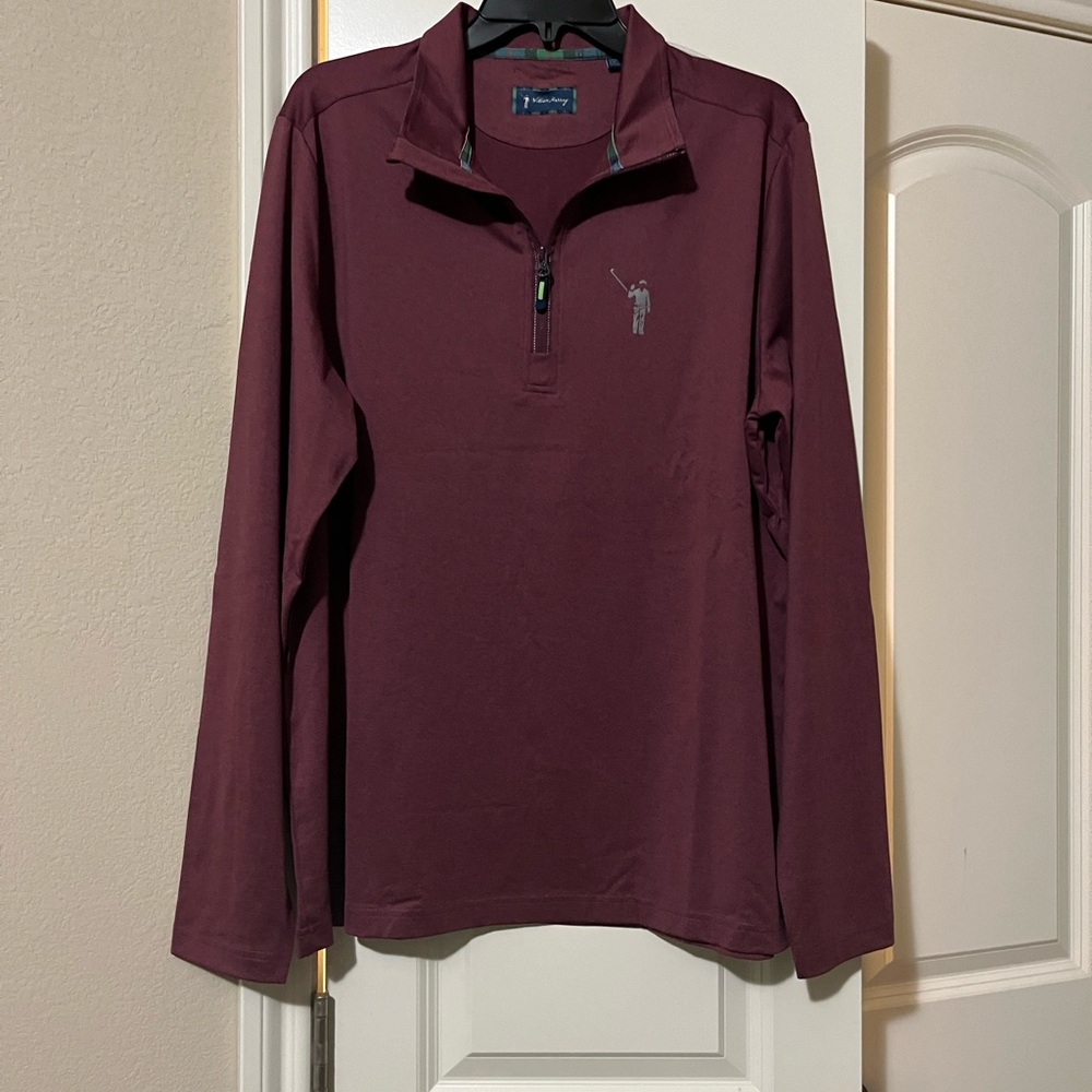 William Murray Golf long sleeve quarter zip Men’s large burgundy